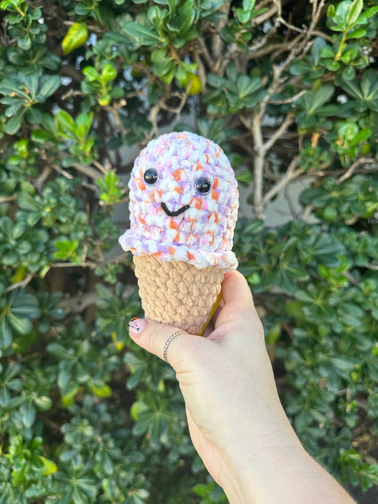 Ice cream cone plushie